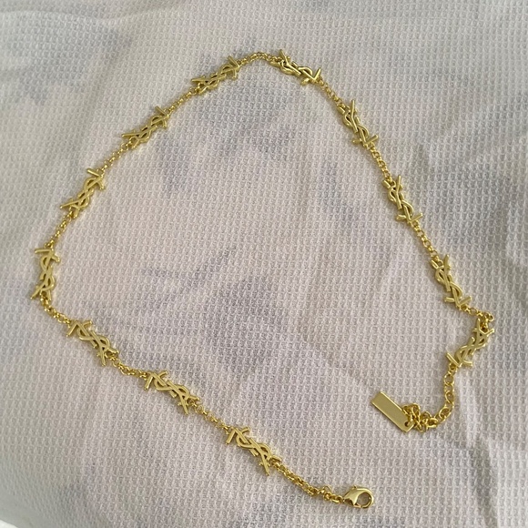 YS Gold Plated Multi Logo Necklace - Picture 9 of 12